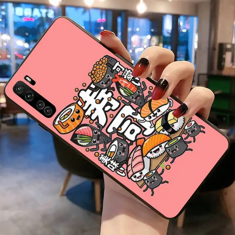 Японский чехол для телефона sushi art Для Huawei P20 P30 P40 lite E Pro Mate 30 20 P Smart 2020 P10 | Мобильные