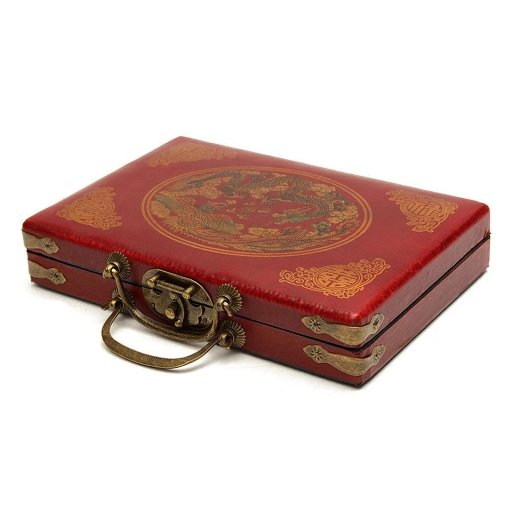 

Hot Sale Mah-Jong Chinese Numbered Mahjong Set 144 Tiles Mah-Jong Set Portable Chinese Toy with Box Party Gambling Games Board