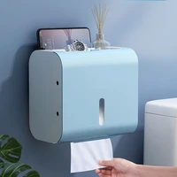 bathroom accessories 2 layers wall mounted toilet paper holder waterproof paper storage box