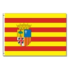 Флаг Aragon 3x5 футов x 90 см, баннер 100D полиэстер, латунные прокладки, флаг под заказ для помещений и улицы