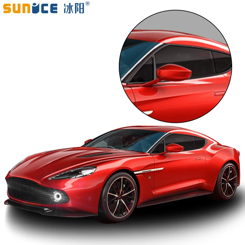 

Самоклеящаяся черная пленка на окно Sunice 5% VLT, черная Автомобильная Взрывозащищенная наклейка на лобовое стекло, автомобильные аксессуары