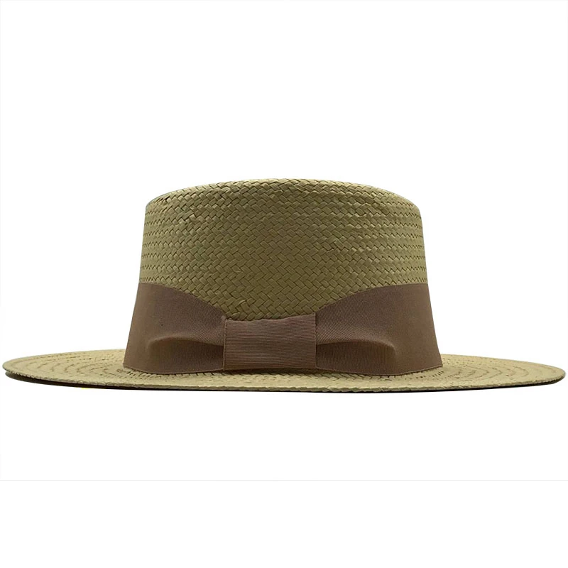Женская соломенная шляпа ручной работы летняя пляжная для женщин и мужчин Панама