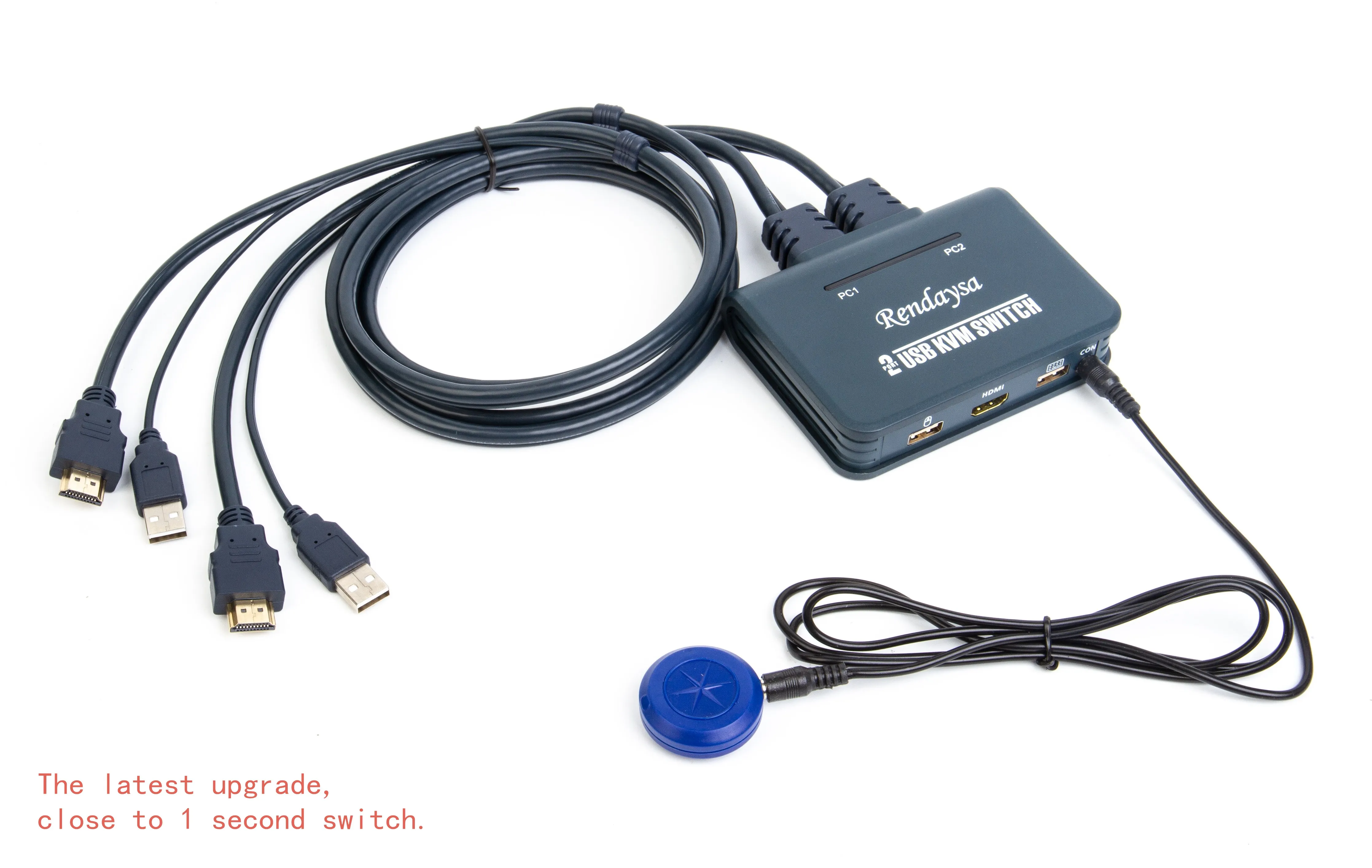 HDMI KVM переключатель Модернизированный секунд коммутатор 2 порта мульти