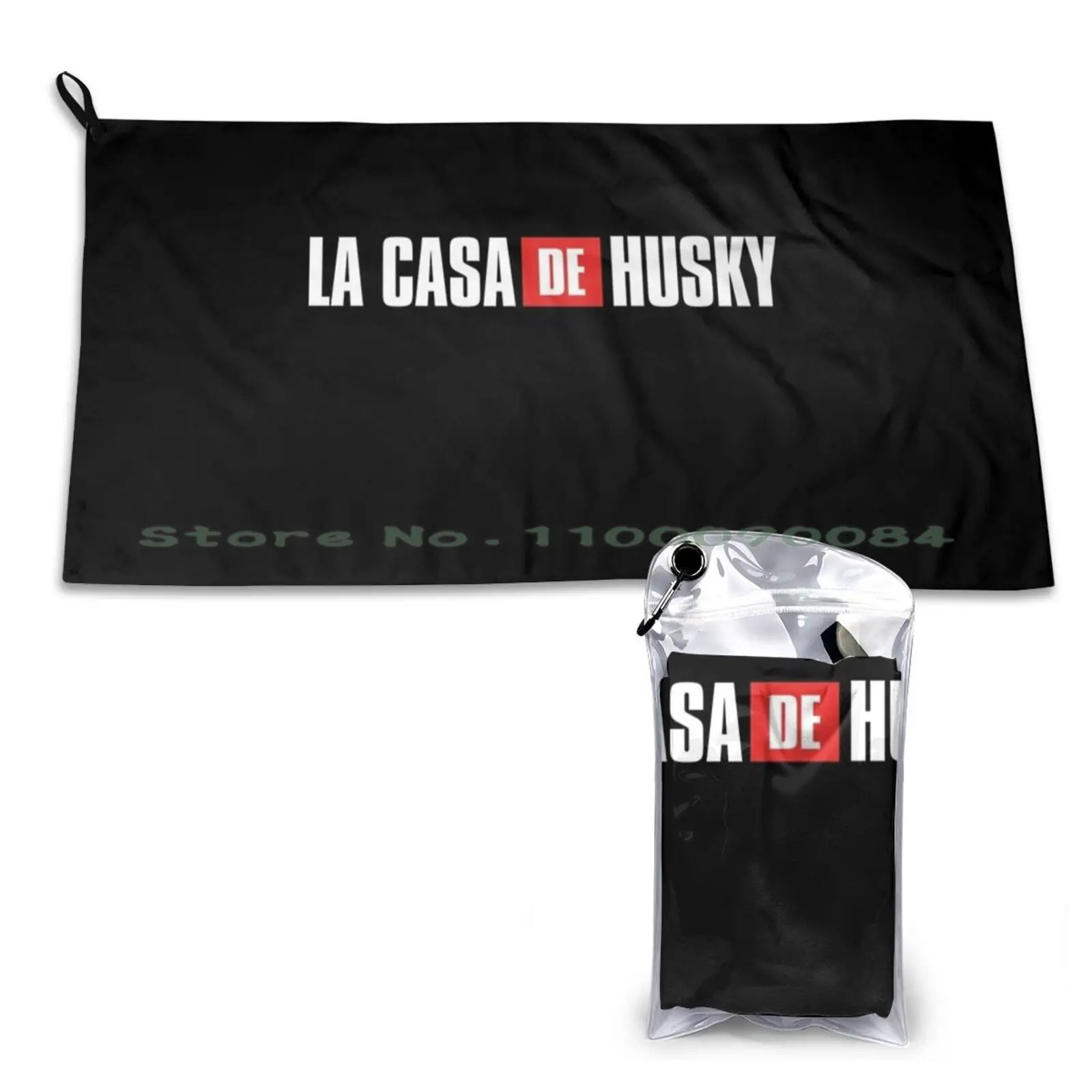 Быстросохнущее полотенце Husky Dog для дома подарок мамы спортивное спортзала ванны