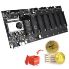 Материнская плата для майнинга, процессор, 8 слотов для видеокарты, DDR3, встроенный интерфейс VGA, низкое энергопотребление, BTC-37