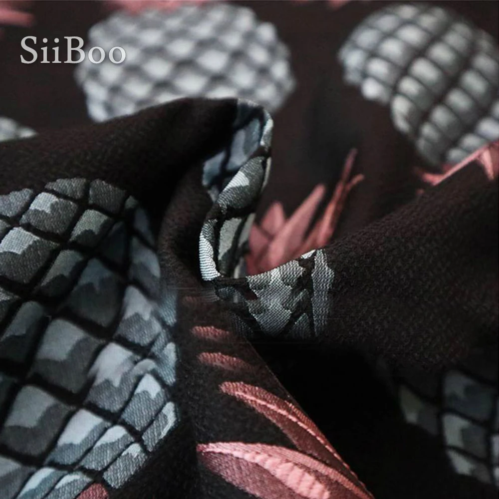 Роскошная жаккардовая ткань в американском стиле с ананасами одежда для платья