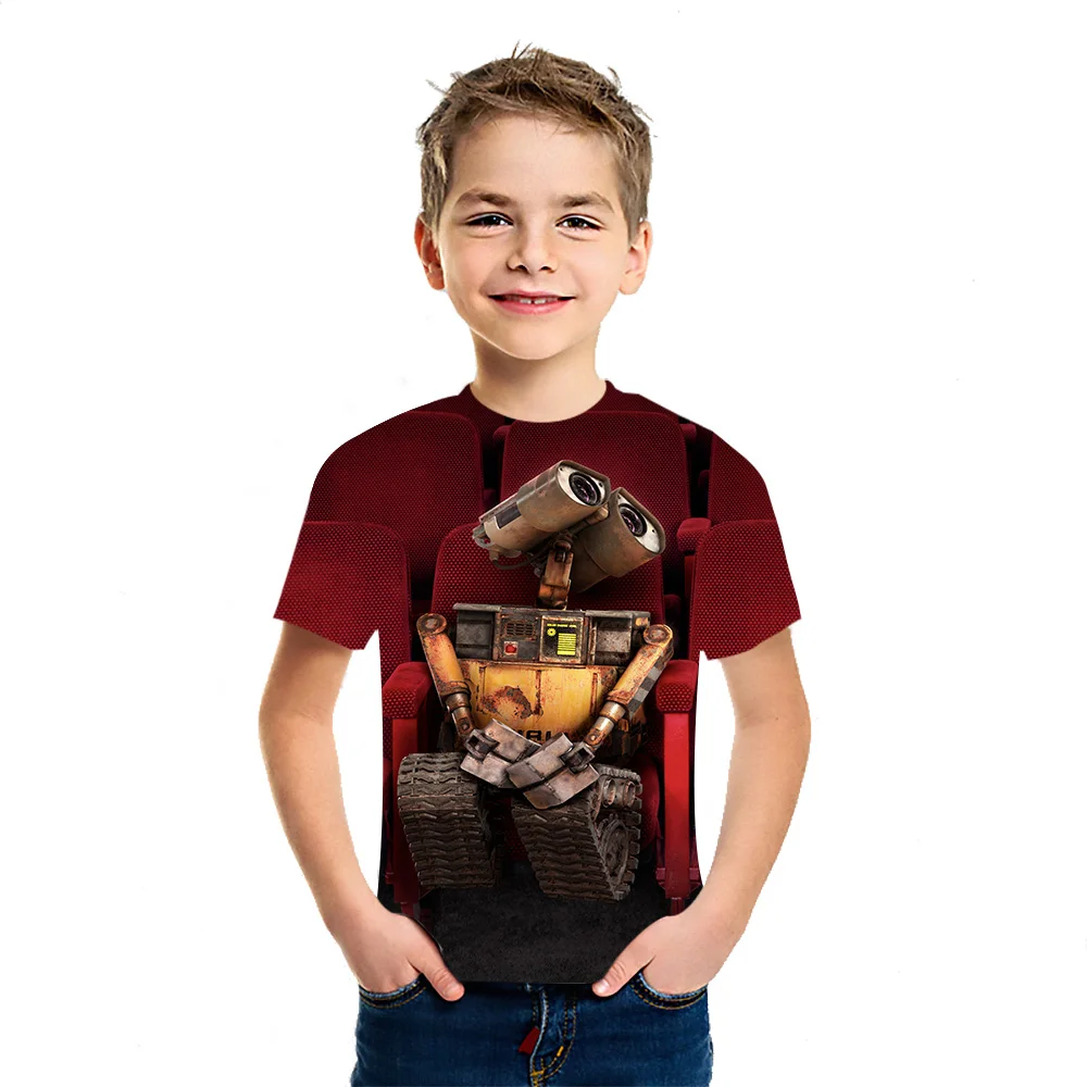 

Стена. Летняя модная Универсальная футболка с 3D принтом для мальчиков и девочек, американский топ с коротким рукавом для отдыха детей