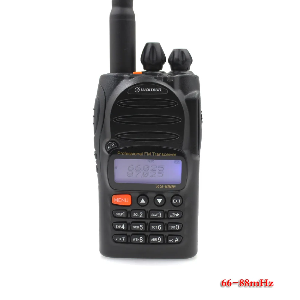 

Wouxun waterproof KG-699E 66-88MHZ High power Handheld Two way radio Mini walkie talkie with LCD display