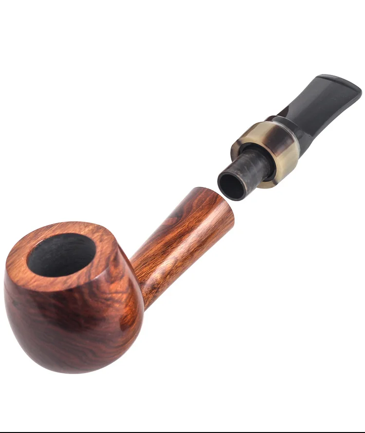 

Solid Pear wood Smoking pipe straight 9mm filter tobacco Pipe smoke portable Pipes Men Fress Shipping Wholesale