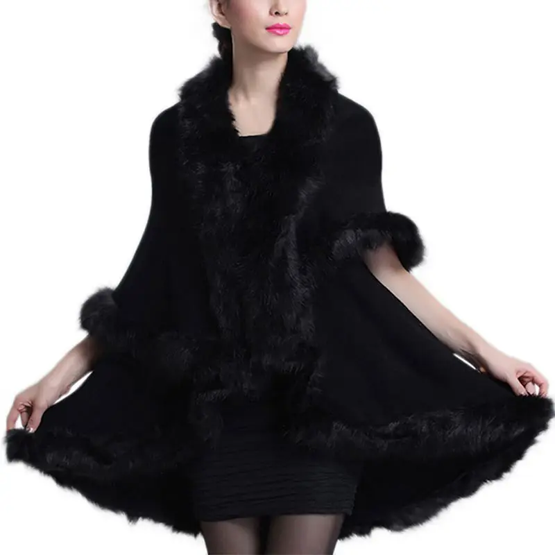 

fluffy faux fur coat women Short furry fake fur winter outerwear coat autumn casual party overcoat Female Cloak