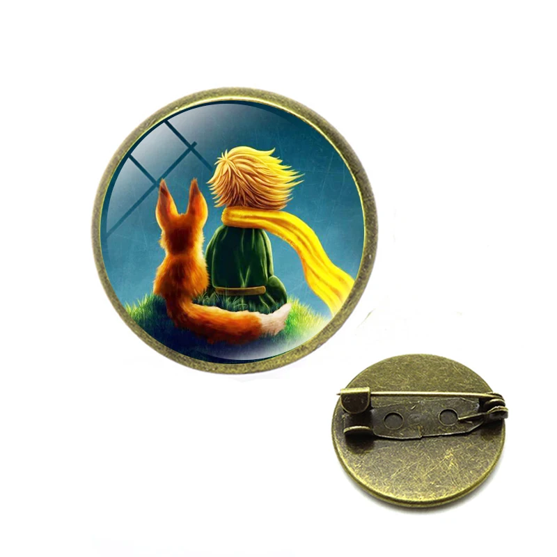 Классический стиль Винтажная брошь Лисичка булавки Ювелирное стекло лесное