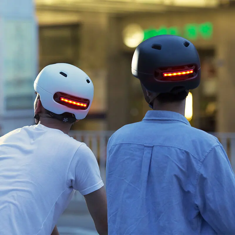 Electric Scooter Safety Helmet with Smart LED Warning Flash for Xiaomi M365 Pro Skateboard Ninebot E1/E2/E3/E4 | Спорт и развлечения