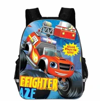 teenager cartoon blaze and the monster machine print backpack boys school bags primary backpack schoolbags for boys mochilas