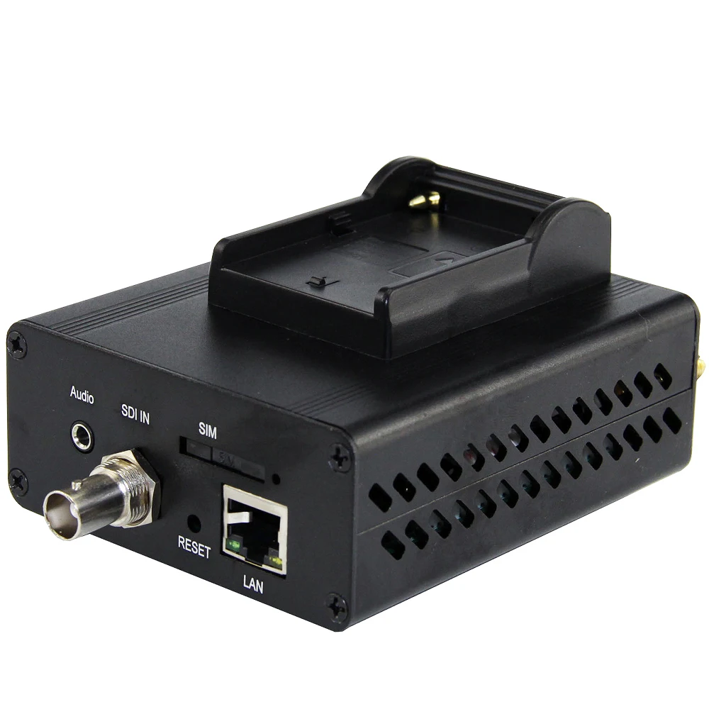 3g 4G LTE SD HD 3g SDI к IP кодировщик H.265 HD-SDI 3G-SDI к RTMP RTMPS Передатчик датчик для прямой передачи