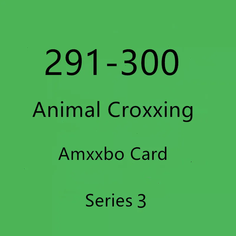 

Standard Size Card Animal 291~300 Amxxbo Ntag215 Chip NFC Game Card For NS Switch