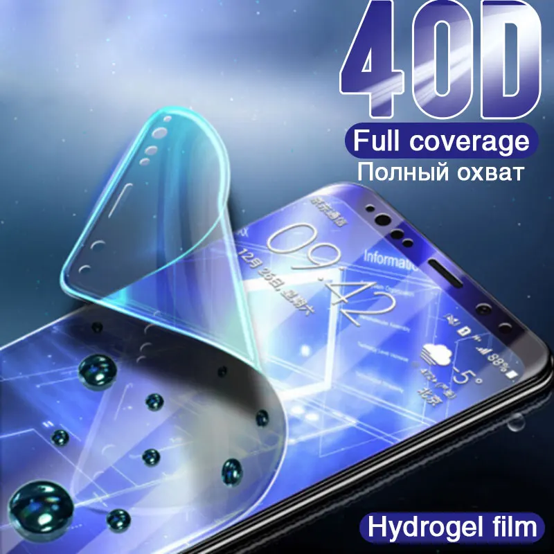 40D Гидрогелевая пленка для samsung galaxy S8 S9 Plus Защита экрана для galaxy s6 s7 edge note8 note9 S10E Plus мягкая пленка не стекло