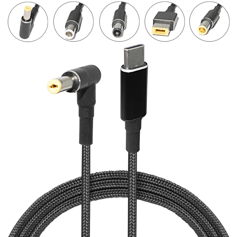 USB-C PD to DC Laptop Power Adapter Charging Cable (20V)