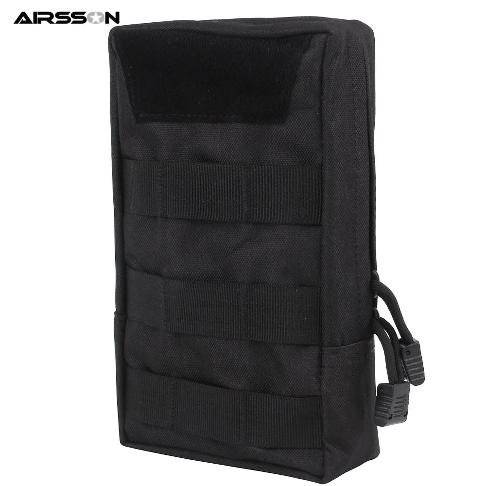Airsson Airsoft Спортивная Военная 600D MOLLE сумка тактическая хозяйственная сумка жилет EDC гаджет охотничий поясной пакет уличное снаряжение - Цвет: Style 2 BK