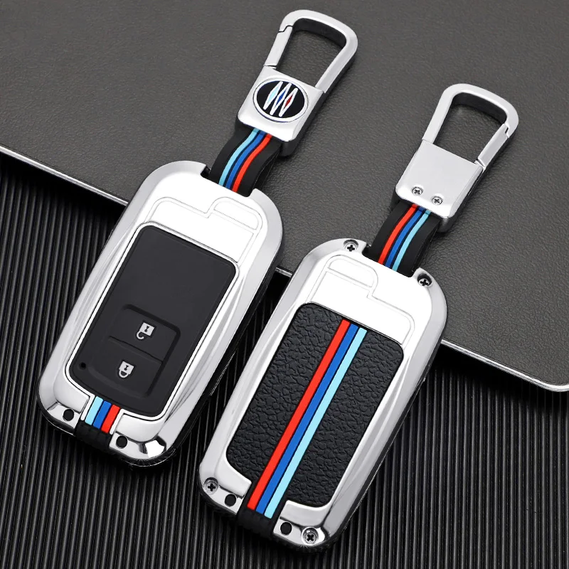 

Zinc Alloy Car Key Case Cover For Toyota Camry Corolla Avalon Rav4 Land Cruiser CHR 2/3/4 Buttons Smart Key Protect Shell