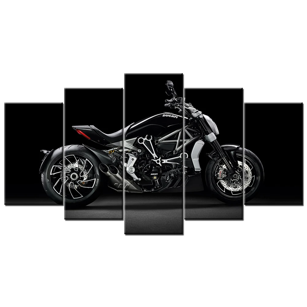 Ducati XDiavel мотоцикл холщовая Живопись 5 шт. настенное искусство HD Печать модульные