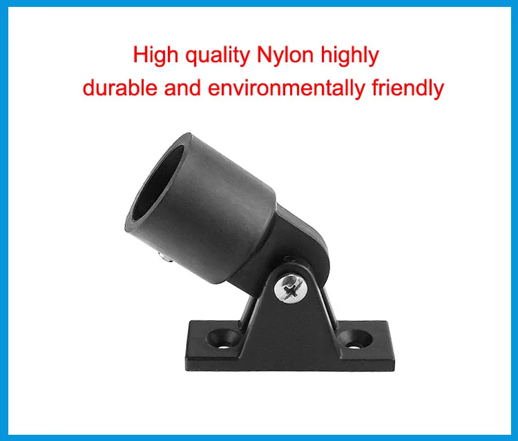 High Quality Nylon Boat Bimini Top Fitting Deck Hinge Slide Cap Pipe Eye End External Canopy Tube Accessories | Обустройство дома