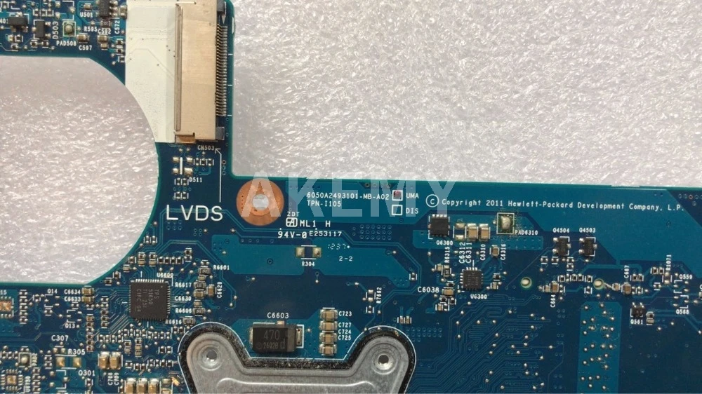 Материнская плата Akemy для ноутбука HP 2000 450 материнская 685107-001 685107-501 PGA989 HM75 J8F тест