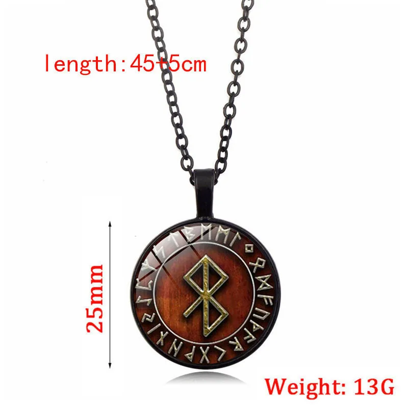 FIMAODZ в стиле норвежских викингов ожерелье-Компас серебряное черное покрытие