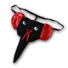 Мужское нижнее белье со слоном, мужские сексуальные черныекрасные стринги, трусики Смешные, модное нижнее белье, Экзотические Стринги