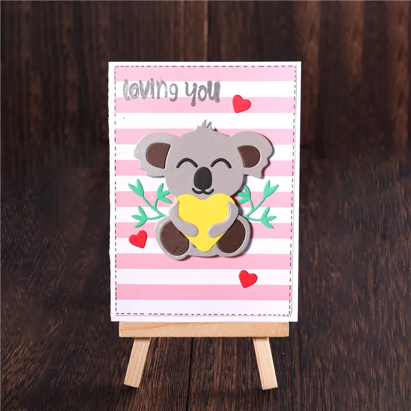 Металлические Вырубные штампы YaMinSanNio Koala трафареты Love Man для рукоделия