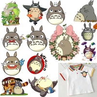 13 styles small size japanese cartoon anime my neighbor totoro heat transfer clothing stickers iron on childrens clothes
