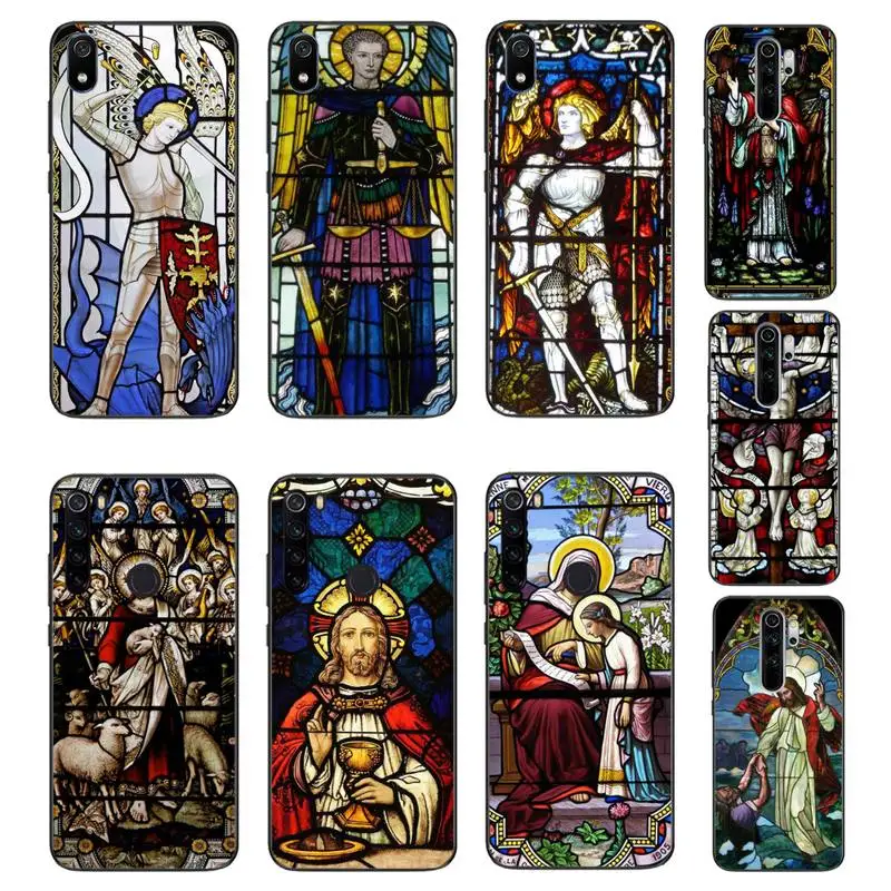 Роскошный чехол для телефона Babaite Angel церковный Иисус с витражным стеклом Xiaomi Redmi