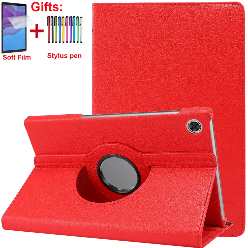

Вращающийся на 360 градусов чехол для планшета Lenovo Tab M10, HD 2 Gen 10,1, TB-X306X, TB-X306F, M10, X605, X505, M10 Plus, X606, F, из искусственной кожи