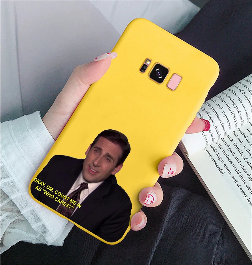 Забавный чехол для телефона с изображением Майкла Скотта в офисе Humor 5 Samsung s8 s8plus s9