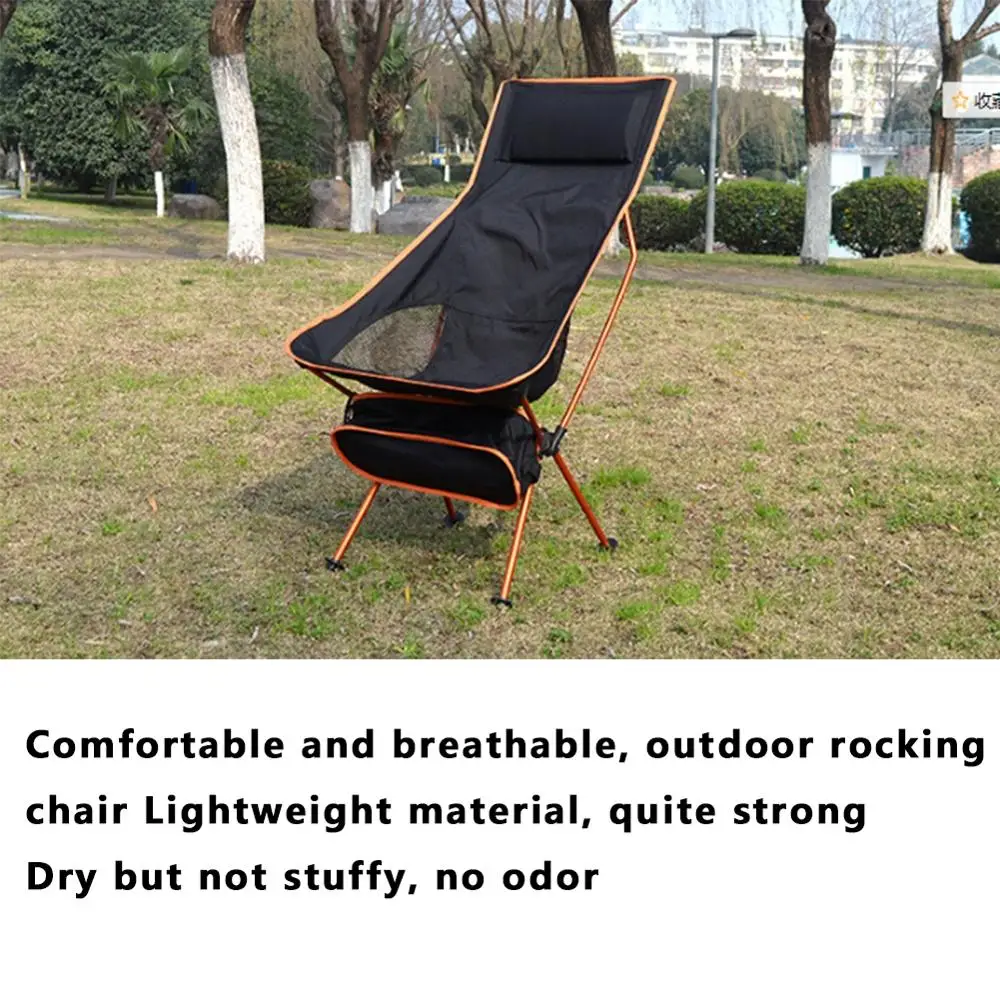 Складное кресло 7075 из алюминиевого сплава сидение на луну с подушкой для пляжа