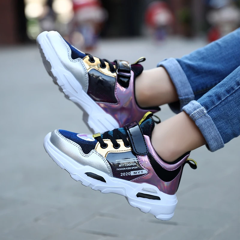 Детские кроссовки для девочек модная спортивная обувь бега на платформе