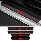 4 шт. для KIA Rio DC JB UB YB 2021 2020 2019 2018 2017 2016 2015 2014 - 2012 порог двери автомобиля Наклейка для порога аксессуары для тюнинга