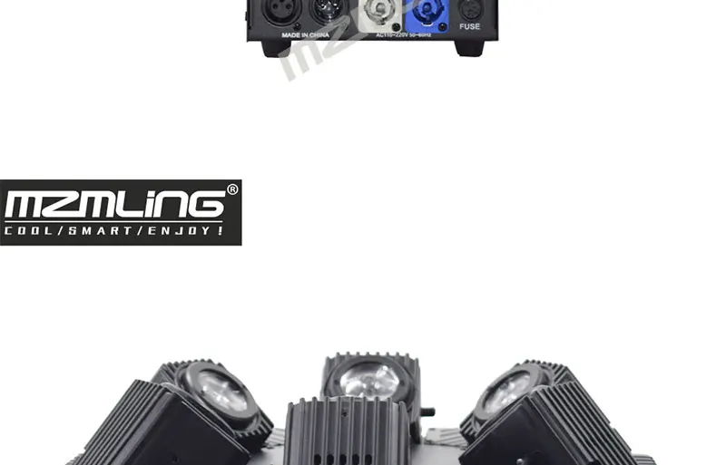Led 6x10 Вт RGBW 4в1 луч светильник DMX512 4 головки движущийся головной светильник DJ/бар/вечерние/шоу/сценический светильник Led сценическая машина