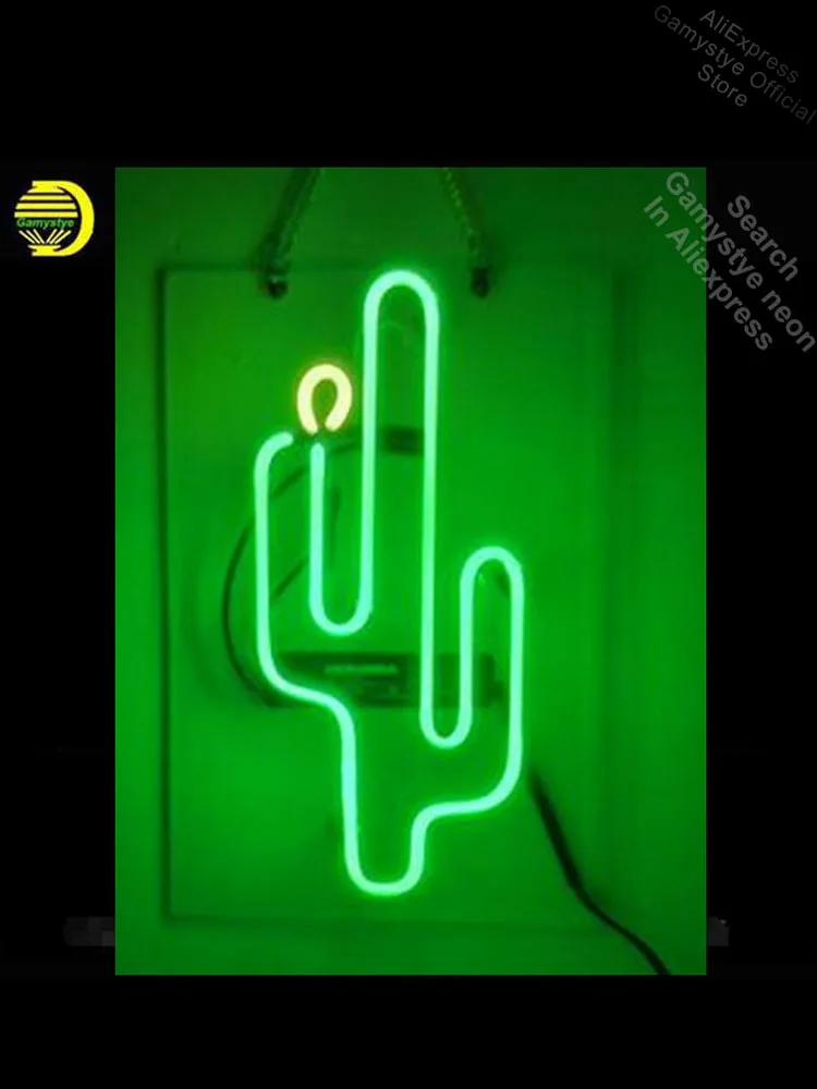 

Neon Sign Cactus Bar Neon Signs Real Glass Tubes Neon Bulb Signboard lighted Signs Super Bright Neon Bulbs Decorative Lamp Logo