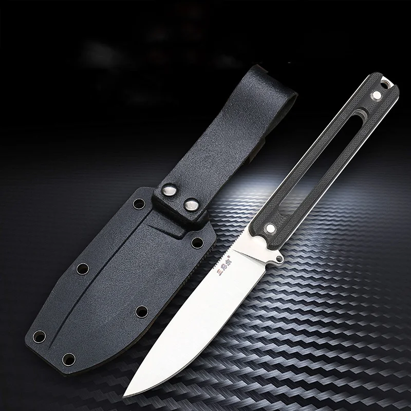 

Нож с фиксированным лезвием Sanrenmu S731, нож с прямым лезвием 8Cr14mov, рукоятка из G10, с ножной оболочкой