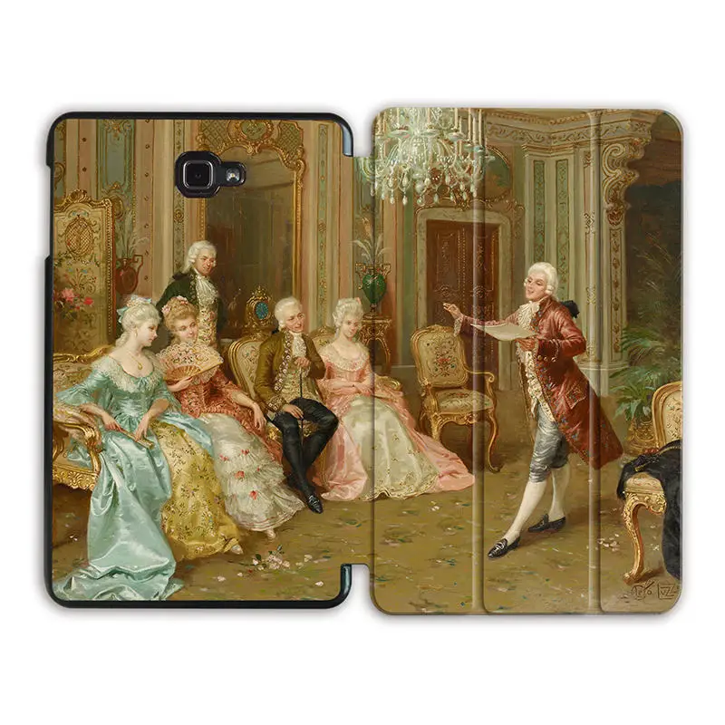 SS17 Чехол MTT с масляным рисунком для samsung Galaxy Tab A6, 10,1 дюймов, SM-T580, T585, магнитный откидной Чехол-подставка из искусственной кожи, чехол для планшета, Fundas - Цвет: SS17