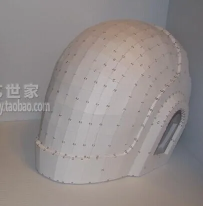 002 3D бумажная модель шлем Daft Punk маска 1:1 носимых Косплей модель DIY ручной работы детские игрушки - Цвет: 002