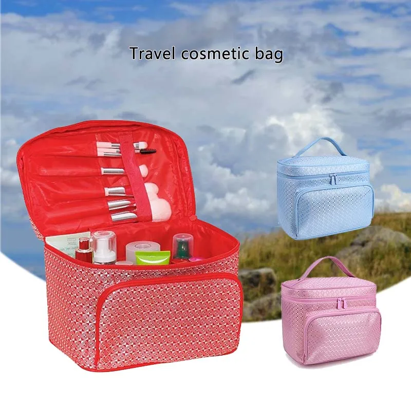 1Pc New Hot Sale Cosmetic Bag Women Large Make Up Bag Vanity Case Cosmetic Nail Tech Storage Beauty Box For Enchanting Ladies