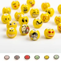 14 20pcs spherical ceramic beads cartoon character face big bead wholesale for jewelry maker 14mm a105a