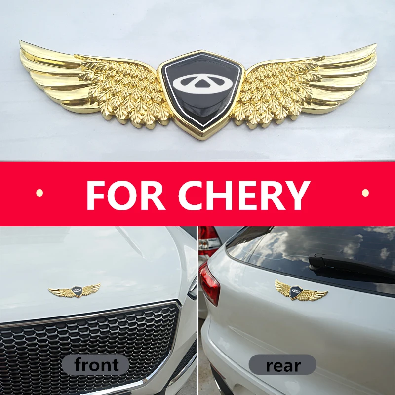 3D металлический знак автомобиля капота Ангел эмблема наклейка для CHERY Tiggo2 Tiggo3 Tiggo4