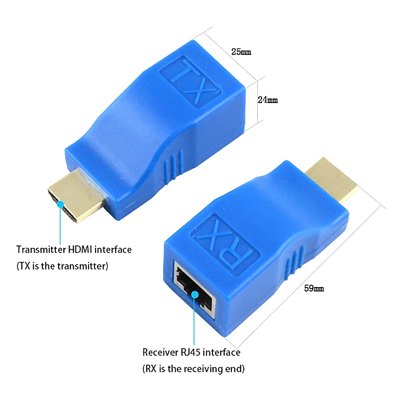 Hdmi расширитель HDMI к RJ45 1080P локальной сети удлинитель до возможностью погружения