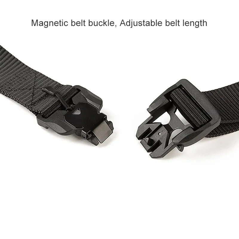 

125cm Tactical Belt Hard PC Quick Release Magnetic Buckle Military Belt Soft Real Nylon Sports Accessories