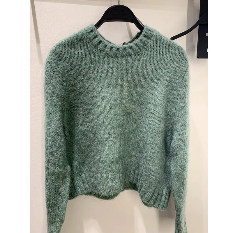 AGong Autumn Winter O Neck Sweaters Women Fashion Solid Slim Sweater Elegant Natural Long Sleeve Female Ladies JW | Женская одежда