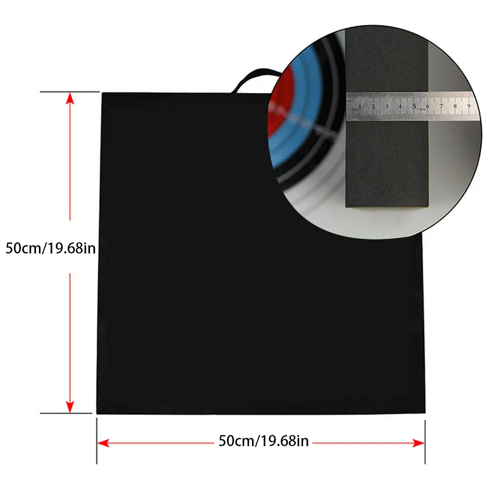 

Black y Target High Density EVA Foam Shooting Practice Board RecurveCrossbow 50x50cm Outdoor Sport Hunting Accessories
