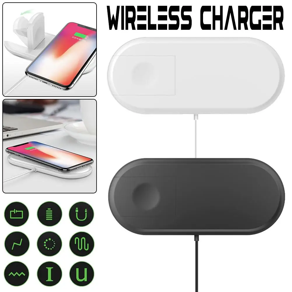 Часы мобильный телефон два в одном Беспроводное зарядное устройство для Air Apple power