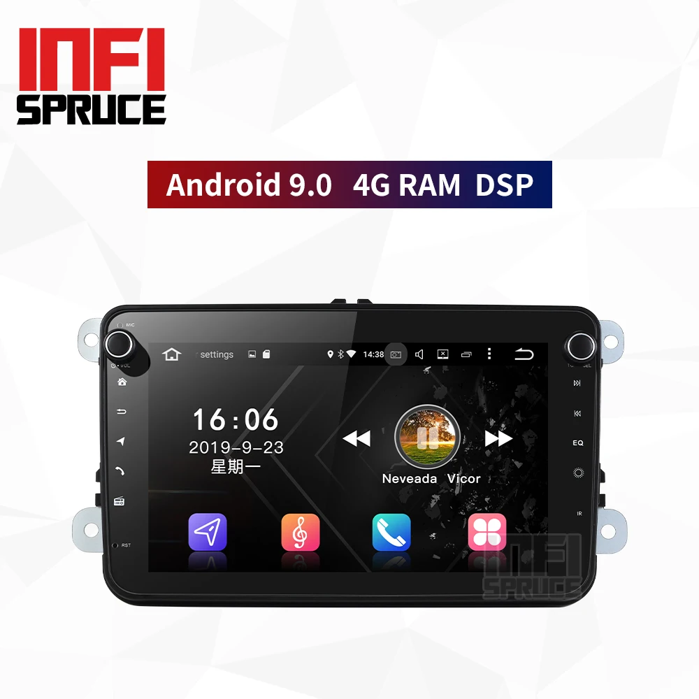 Автомагнитола 4G RAM 9 0 для vw golf tiguan polo Skoda Fabia octavia Superb Yeti автомобильная